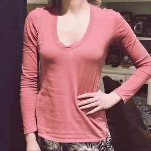 Salmon James Perese Long-Sleeve Shirt